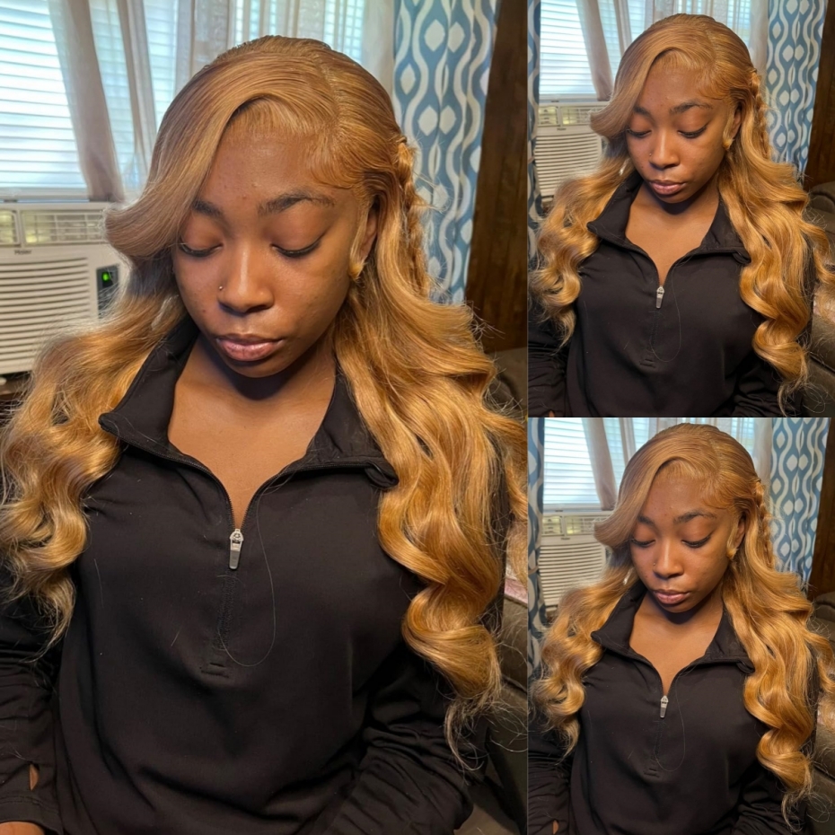 Lace Front Wig - 38 40 inch #27 Honey Blonde