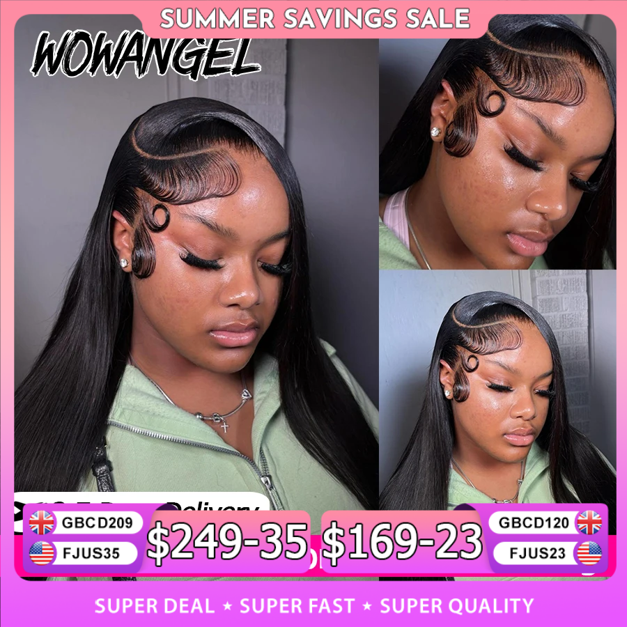 Lace Front Wig - WOWANGEL Straight Lace Front Wigs 100%