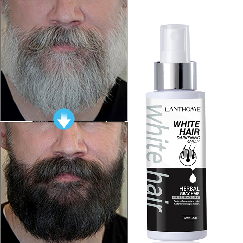 Hair Care Essence Oil Spray - White Hair Treatment Darkening Spray Herbal