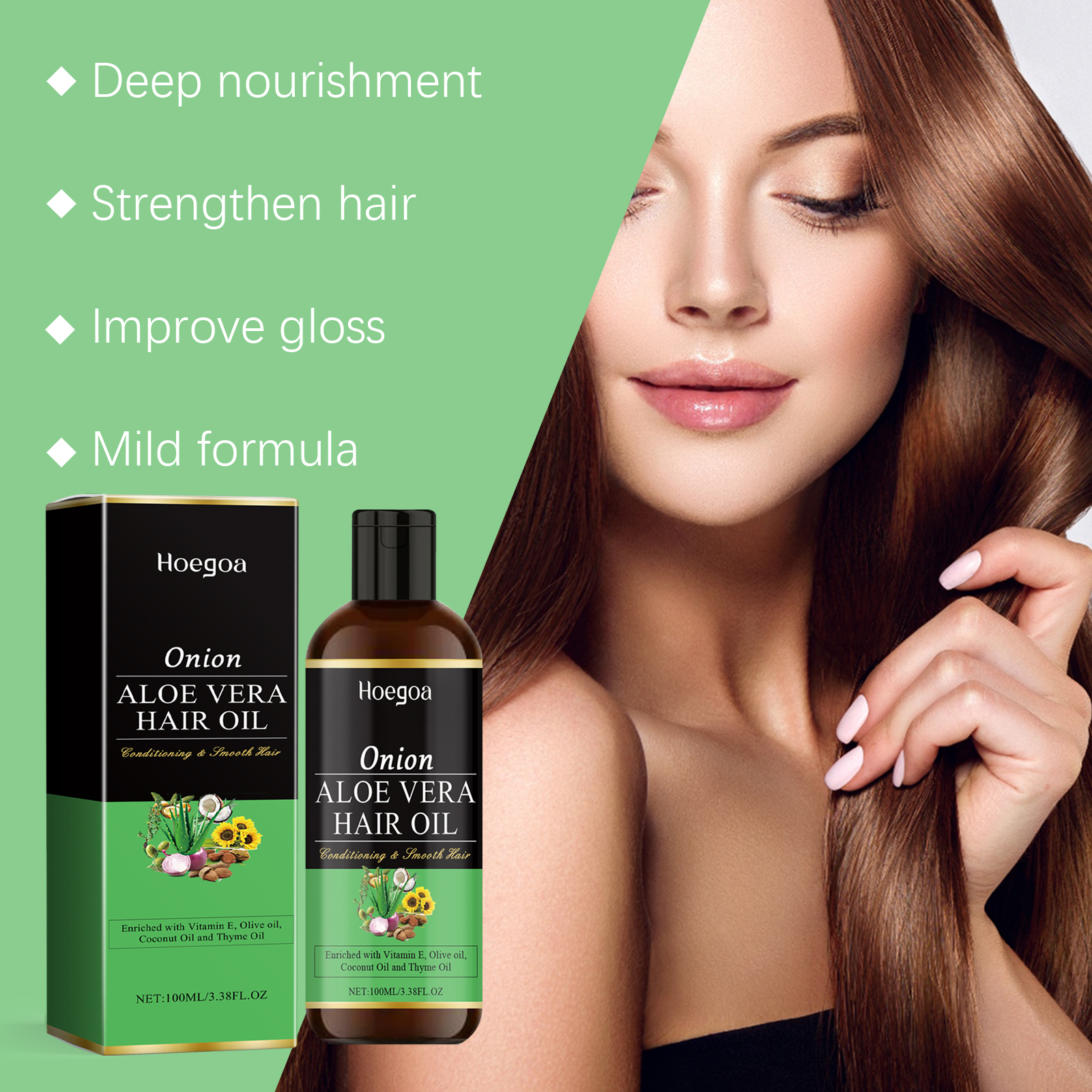 HOEGOA 100mL Onion Aloe Vera H - Hair Care With Aloe Vera reseña y precio