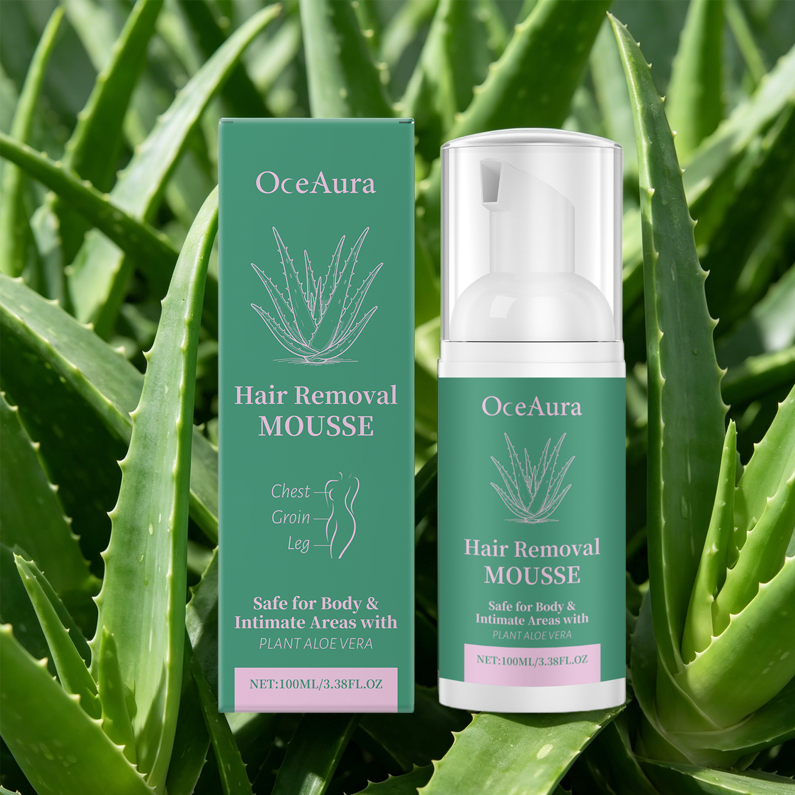 Aloe Vera Hair Removal Mousse  - Hair Care With Aloe Vera reseña y precio