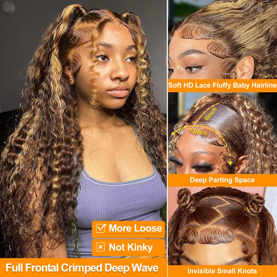 427 Highlight Ombre Wig Human  - Lace Front Wig reseña y precio