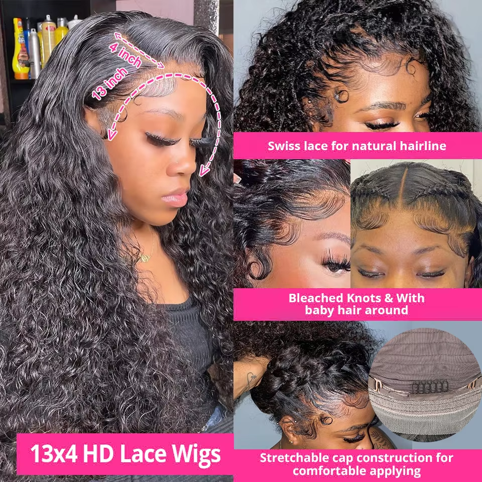 30 36 Inch Loose Deep Wave Hum - Lace Front Wig reseña y precio
