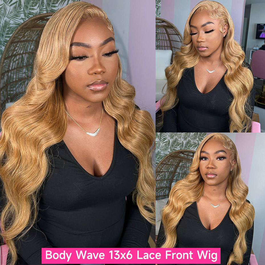 38 40 inch #27 Honey Blonde Co - Lace Front Wig reseña y precio