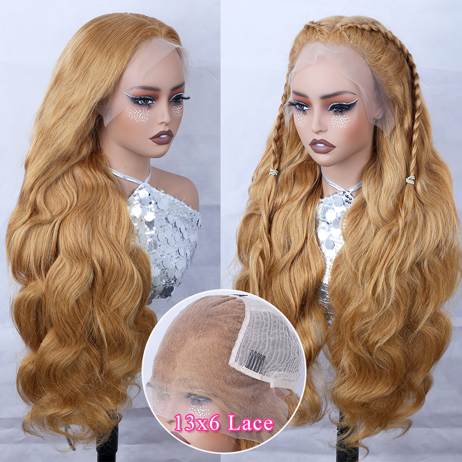 38 40 inch #27 Honey Blonde Co - Lace Front Wig reseña y precio