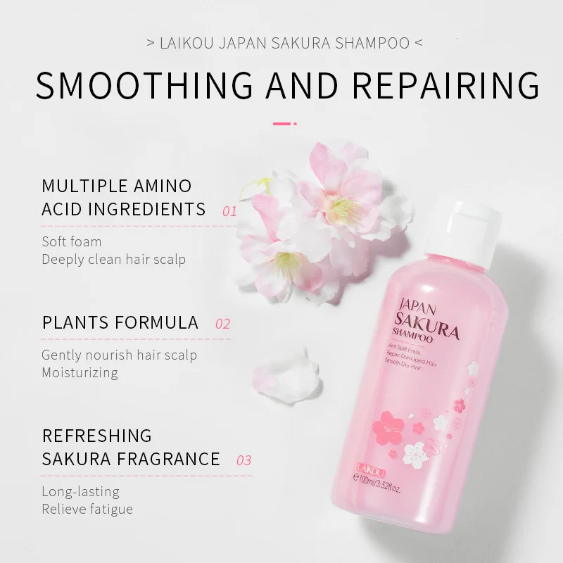 LAIKOU Japan Sakura  Shampoo R - Hair Care Japanese reseña y precio