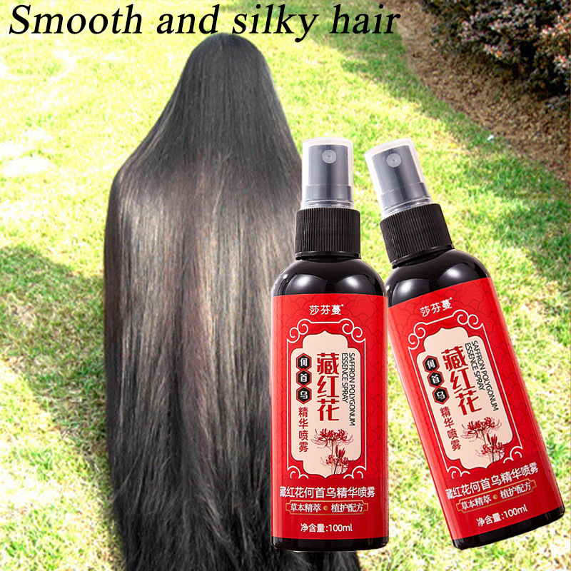 Saffron Polygonum Multiflorum  - Hair Care Essence Oil Spray reseña y precio