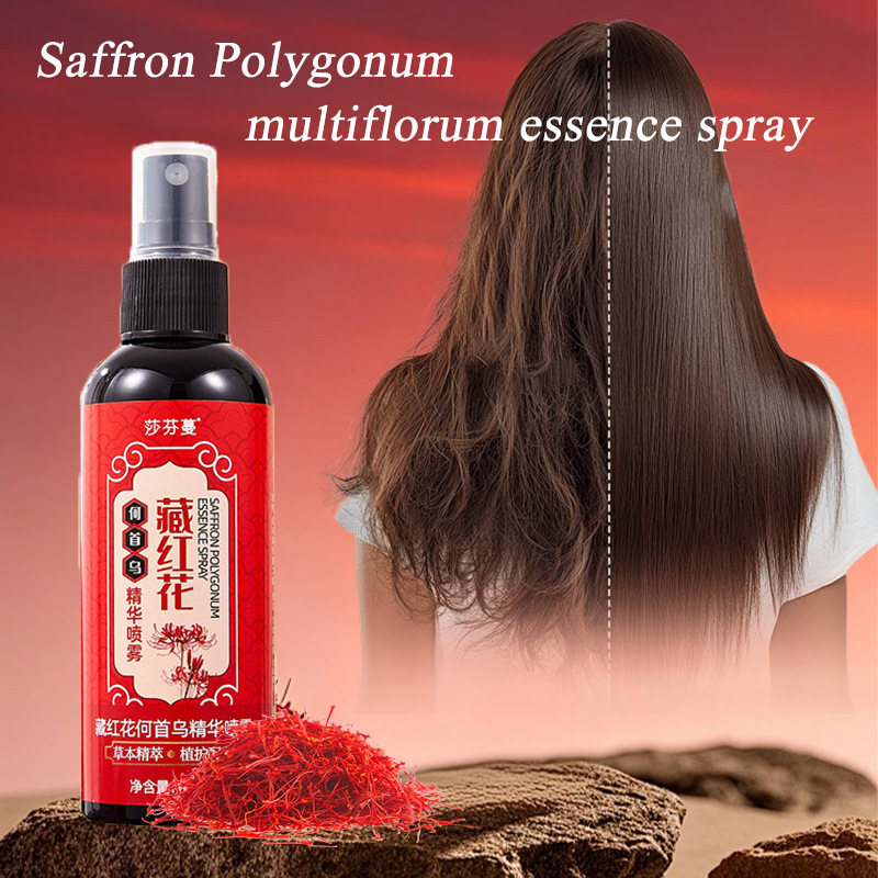 Saffron Polygonum Multiflorum  - Hair Care Essence Oil Spray reseña y precio