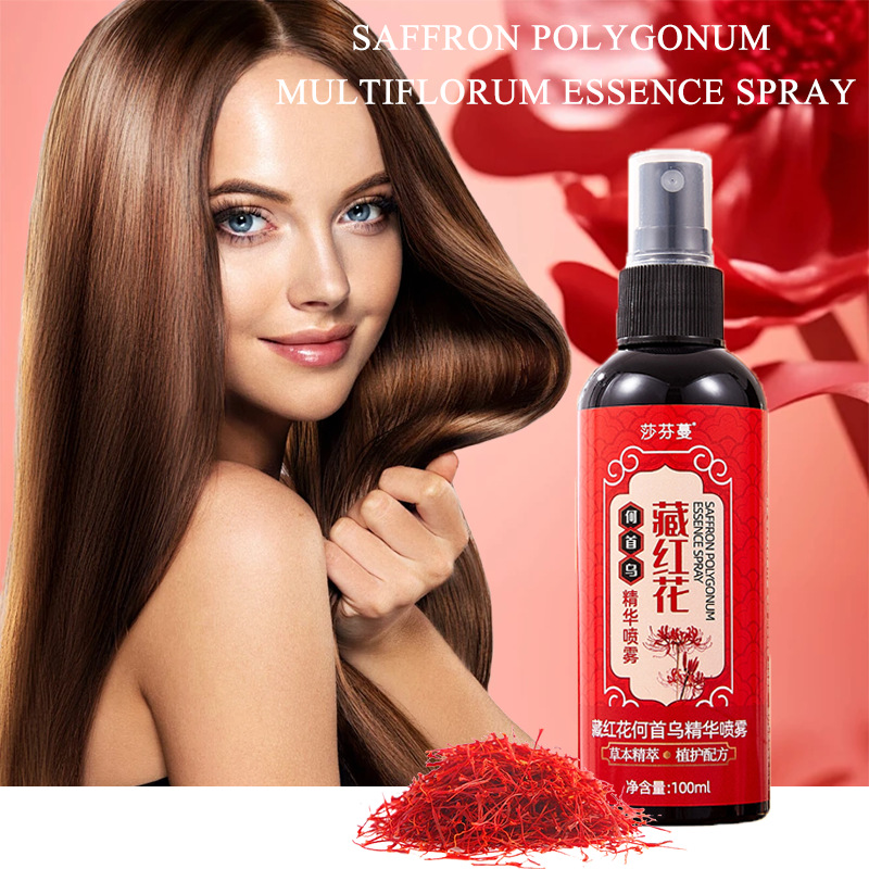Saffron Polygonum Multiflorum  - Hair Care Essence Oil Spray reseña y precio
