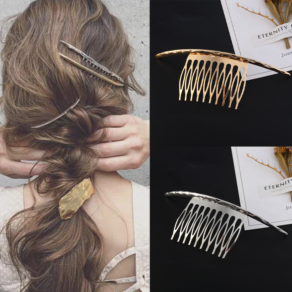 Elegant Metal Hair Combs For W - Hair Care Japanese reseña y precio