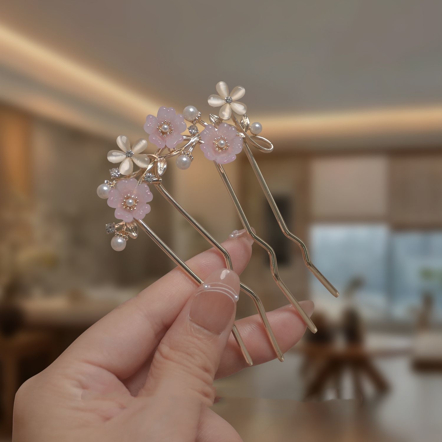 High-End Rhinestone Hair Styli - Hair Care Japanese reseña y precio