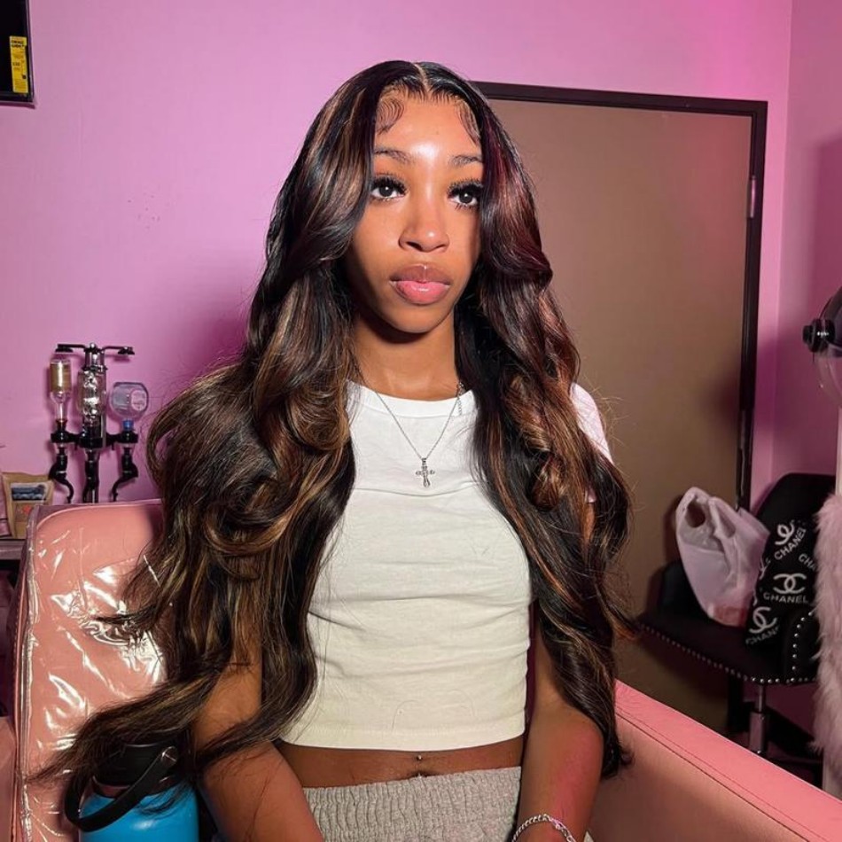 P1B30 Highlight Ombre Body Wav - Lace Front Wig reseña y precio