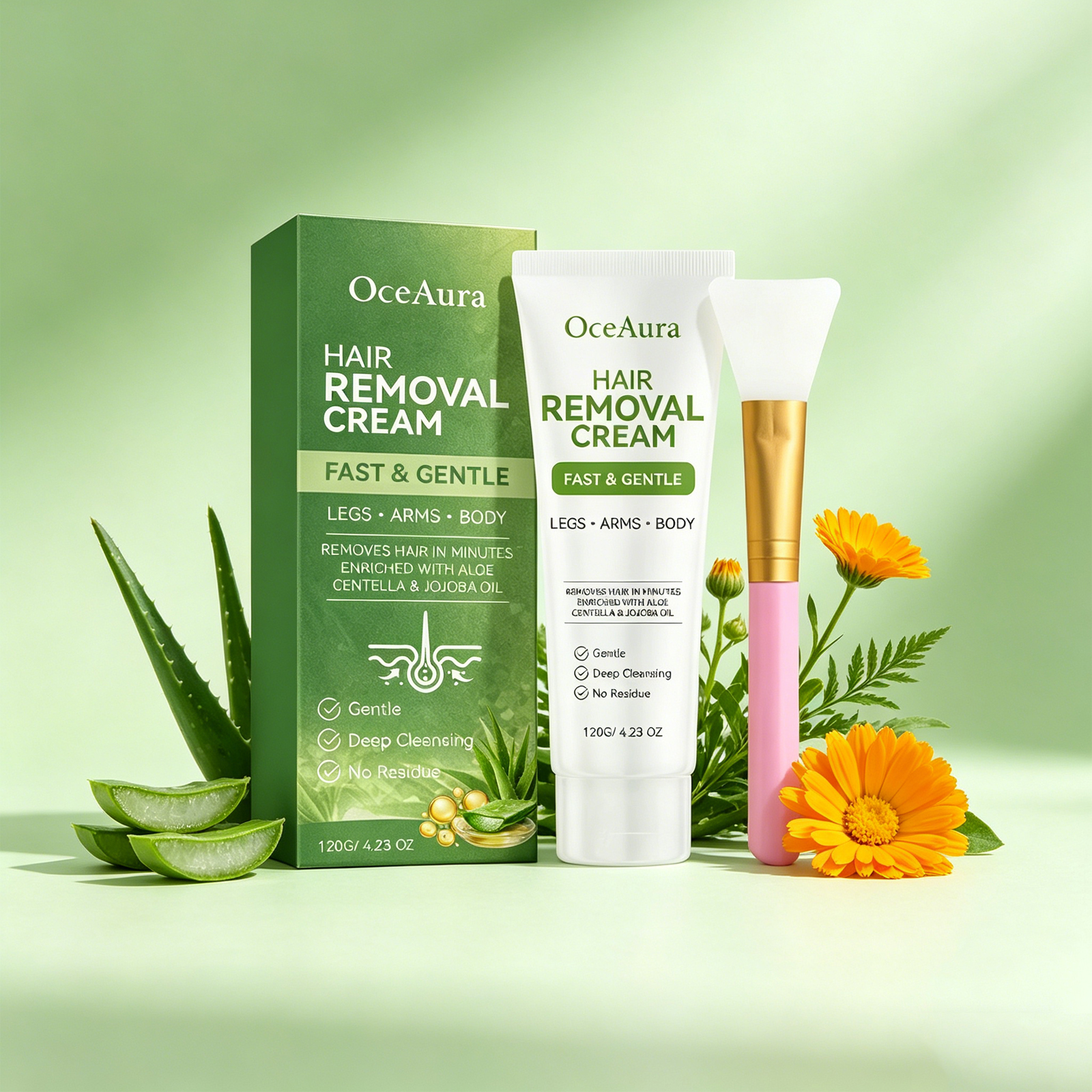 OceAura 1set Aloe Vera Gentle  - Hair Care With Aloe Vera reseña y precio
