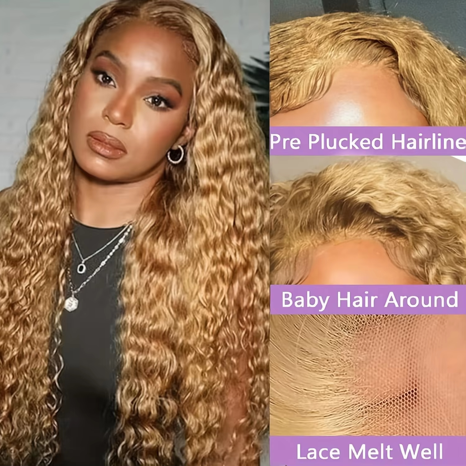 SoGreat 27 Honey Blonde Wig Hu - Lace Front Wig reseña y precio