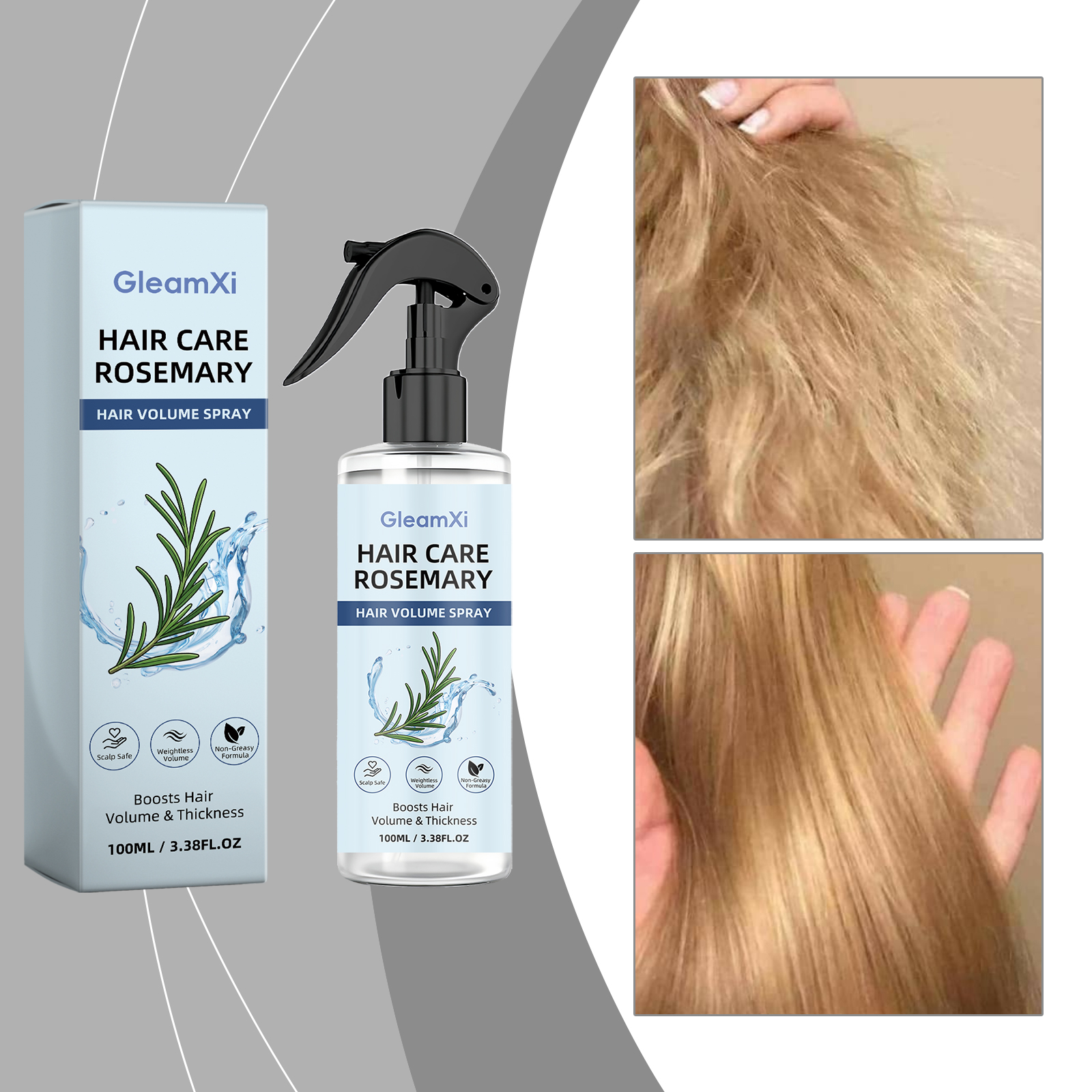 Rosemary Fluffy Hair Spray: Co - Hair Care Essence Oil Spray reseña y precio