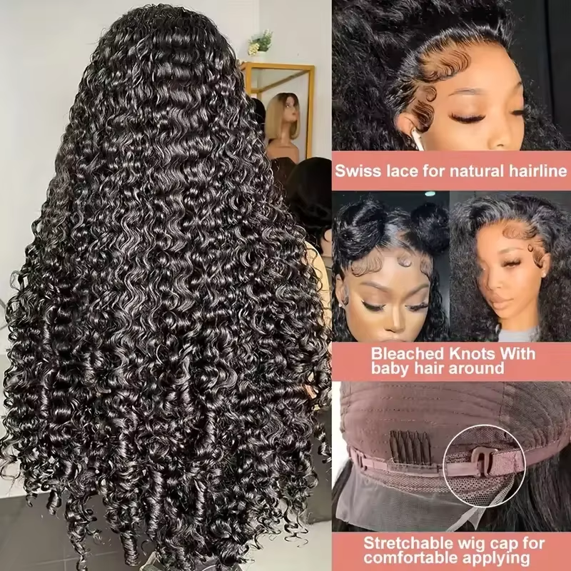 Burmese Curly Human Hair 13x6  - Lace Front Wig reseña y precio