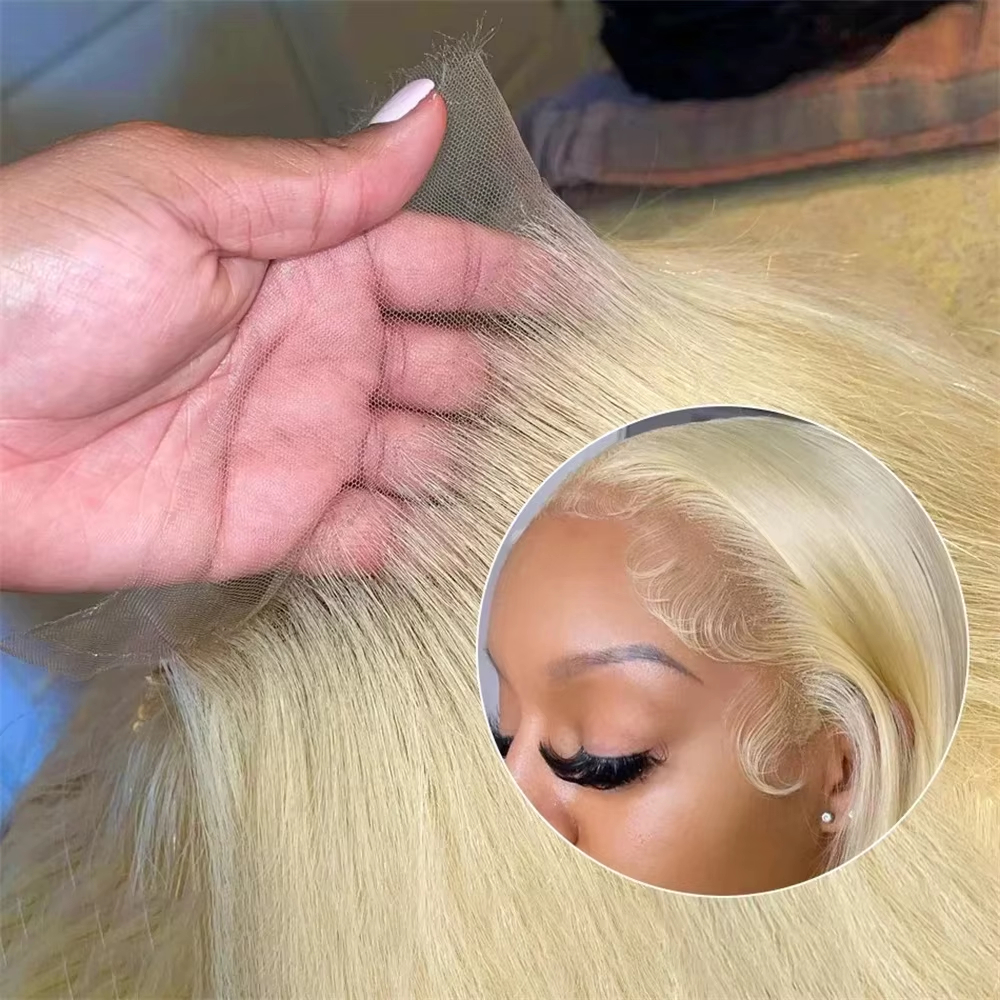 613 Blonde Human Hair Wig HD L - Lace Front Wig reseña y precio