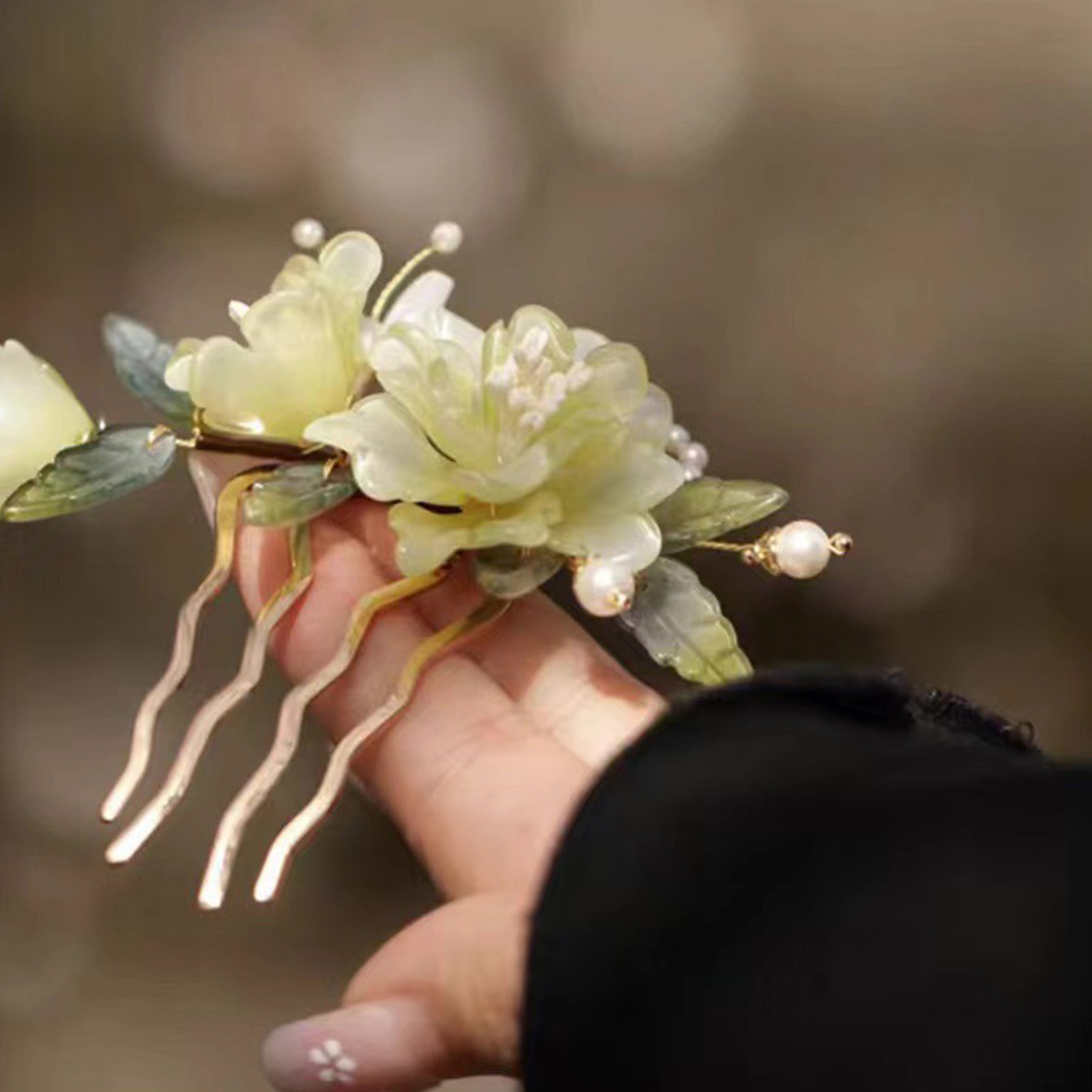 Flower U-shaped Hairpin Chines - Hair Care Japanese reseña y precio