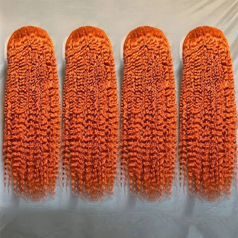 13x6 Ginger Orange Deep Wave L - Lace Front Wig reseña y precio