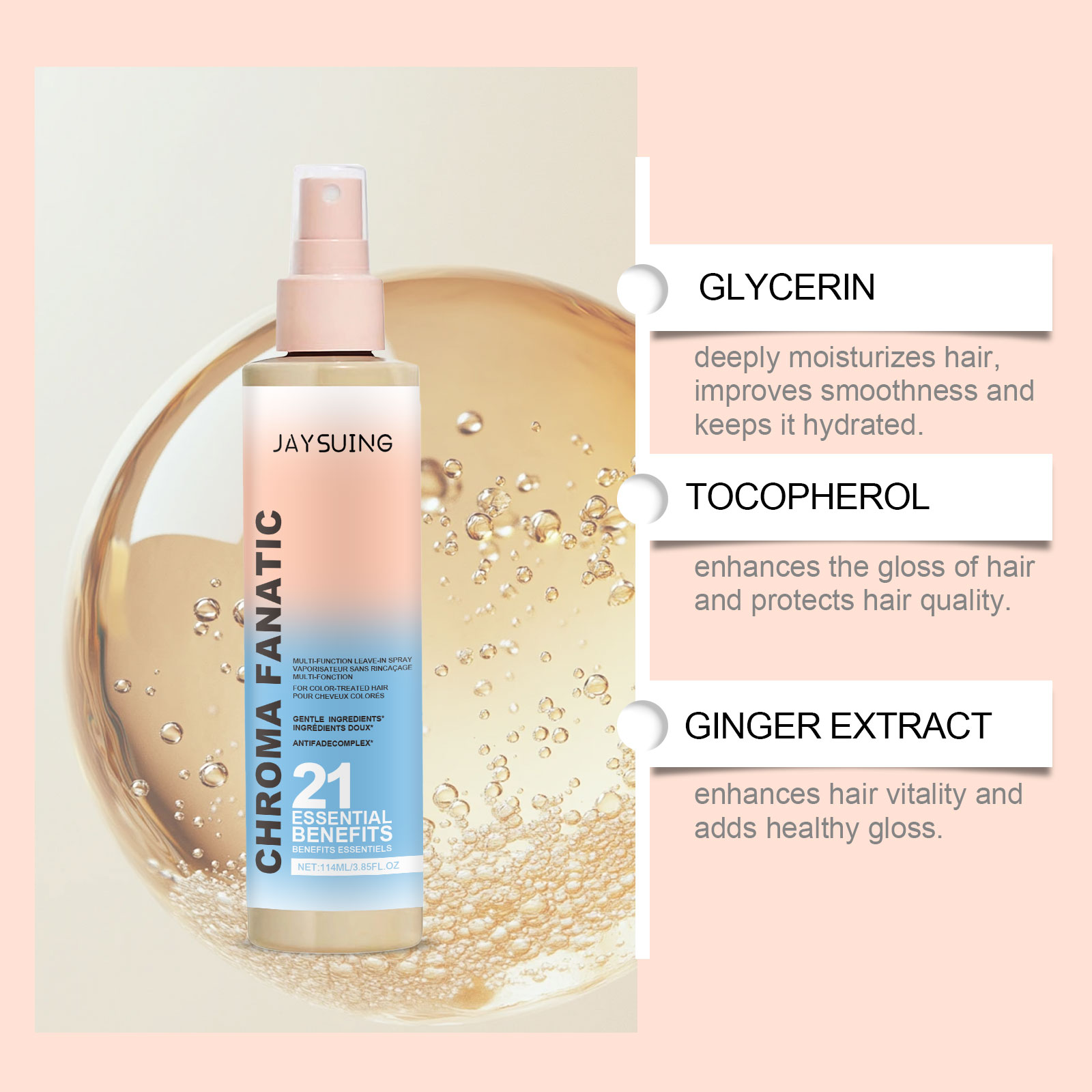 Moisturizing Spray for Hair Sc - Hair Care Essence Oil Spray reseña y precio