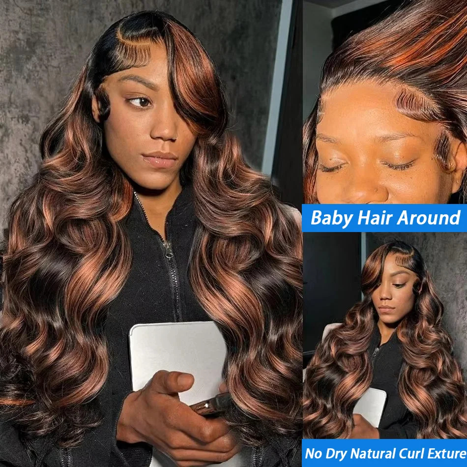 Ombre Highlight P1B/30 Body Wa - Lace Front Wig reseña y precio
