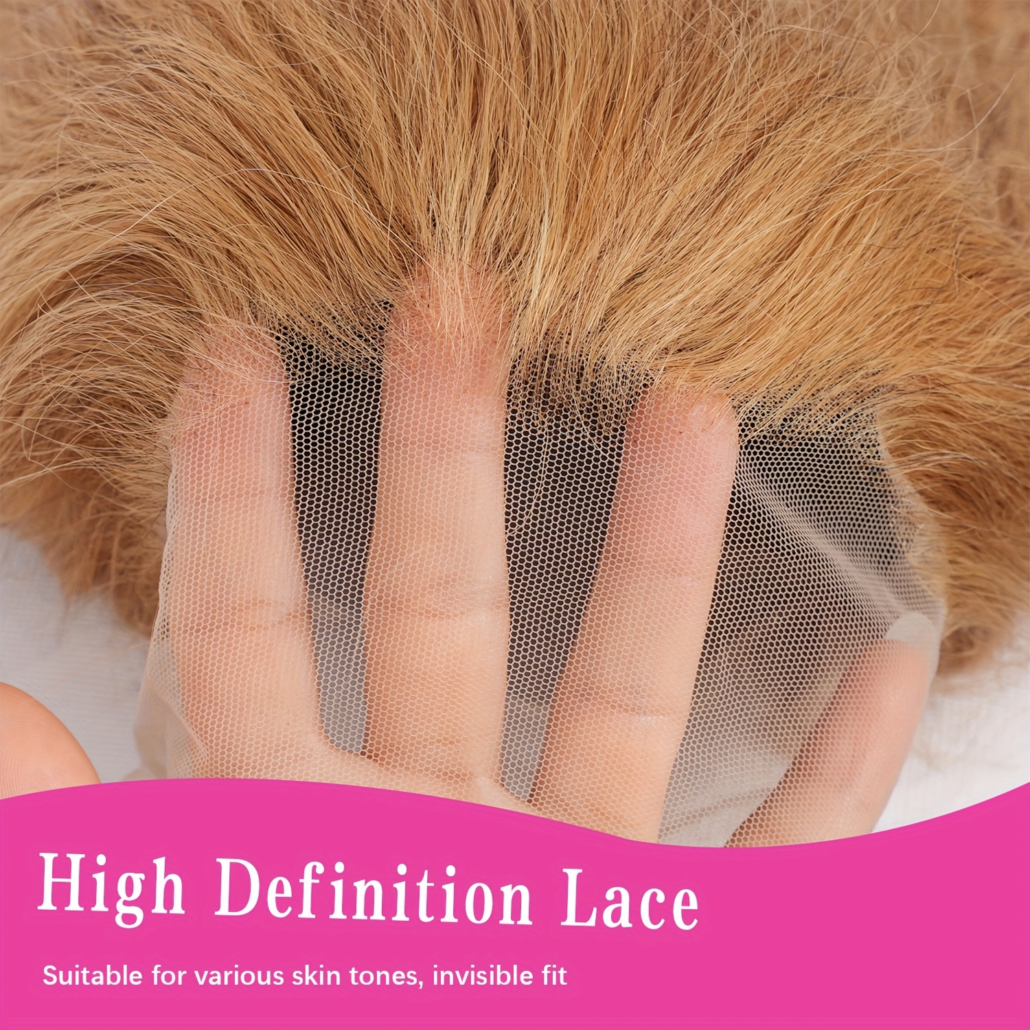 34 38Inch Honey Blonde Wig Hum - Lace Front Wig reseña y precio
