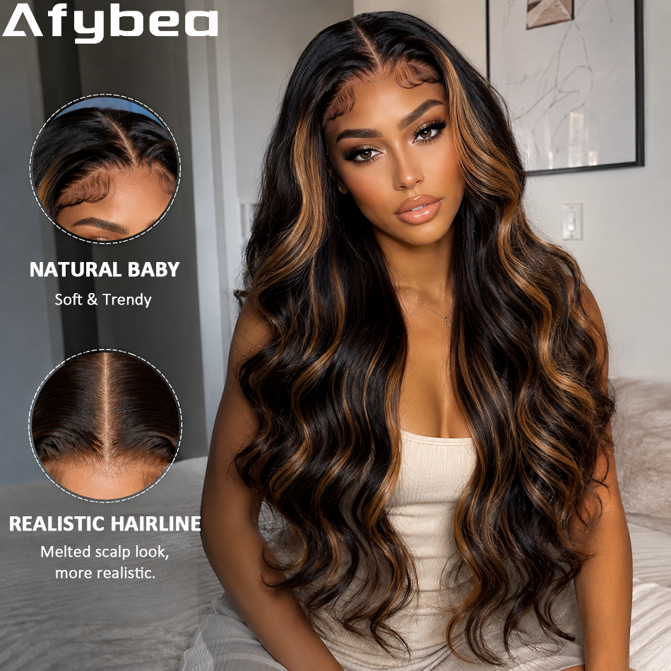 Body Wave Lace Front Wig Highl - Lace Front Wig reseña y precio