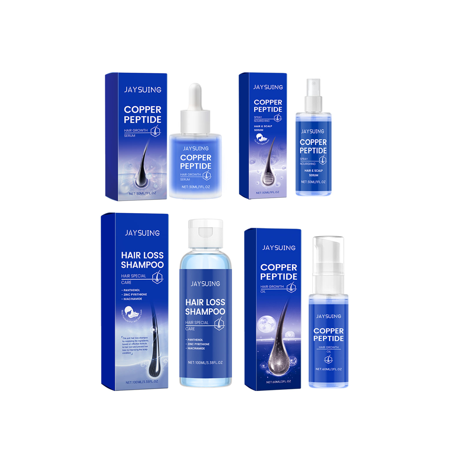 Copper Peptide Shampoo Hair Gr - Hair Care Essence Oil Spray reseña y precio