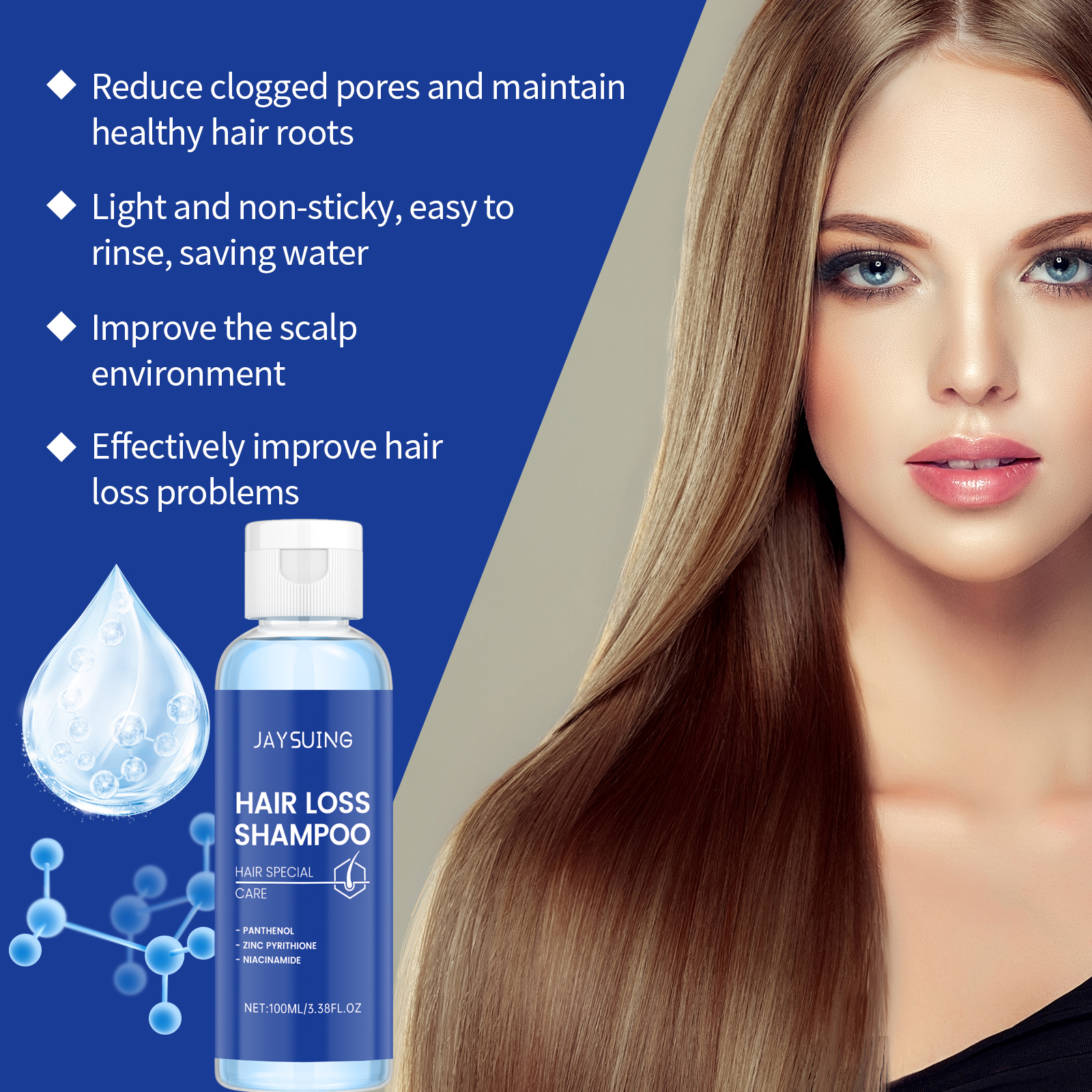 Copper Peptide Shampoo Hair Gr - Hair Care Essence Oil Spray reseña y precio