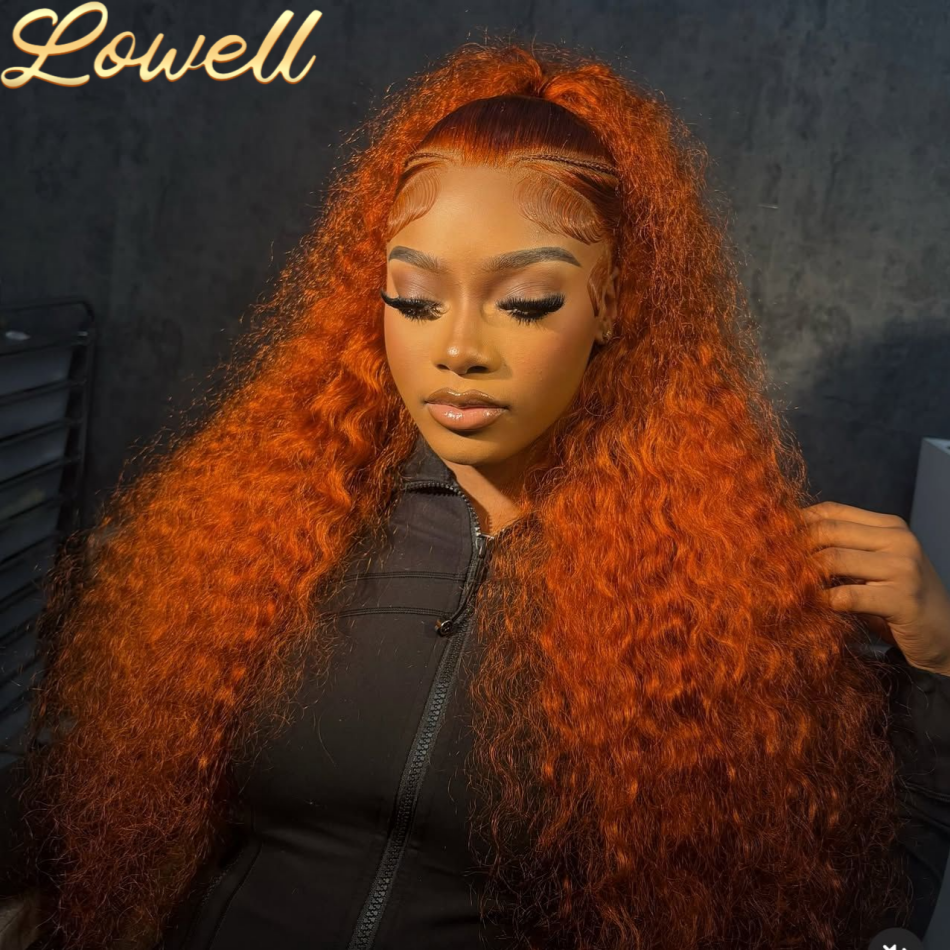 30Inch Orange Ginger Water Wav - Lace Front Wig reseña y precio