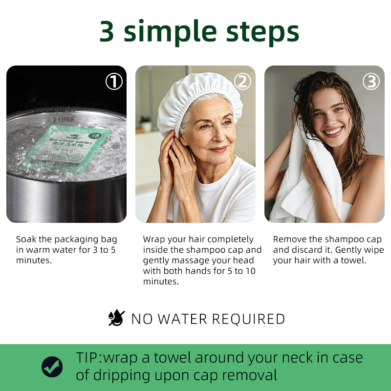 Disposable Waterless Shampoo C - Hair Care With Aloe Vera reseña y precio