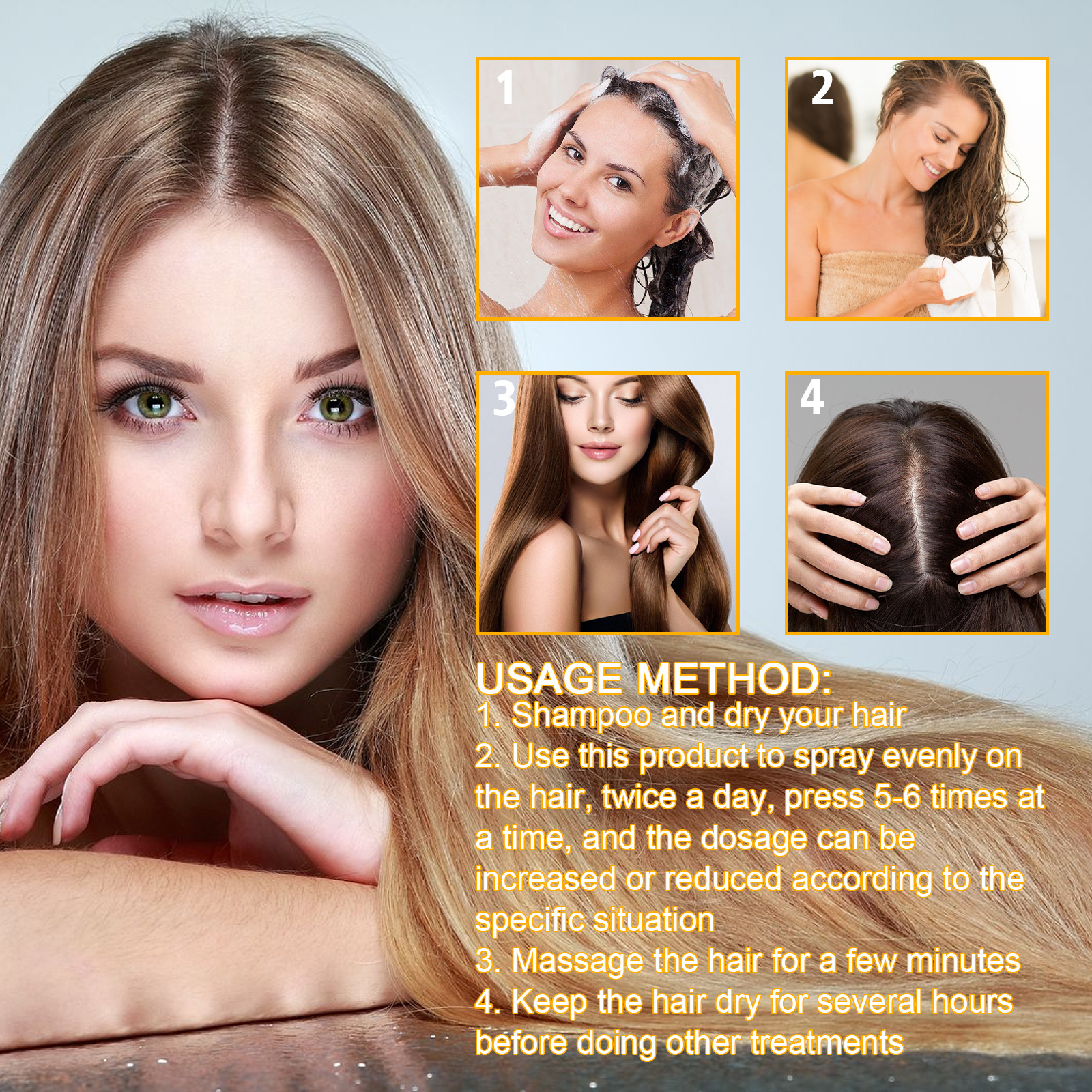Biotin Hair Care Spray Nourish - Hair Care Essence Oil Spray reseña y precio